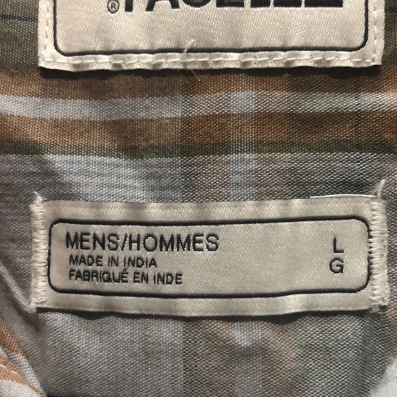 The North Face light blue and brown plaid shirt L - Picture 11 of 12